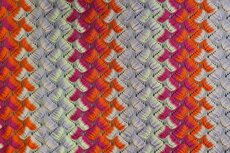 Knitted Zig Zag Multi Fuchsia