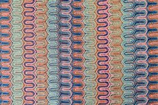 Knitted Zig Zag Shiny Coral