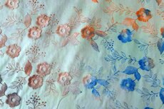 Cotton Embroidery Tie Dye Multi Mint