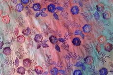 Cotton Embroidery Tie Dye Multi Coral