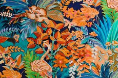 Viscose Jersey Jardin Multi-Blue