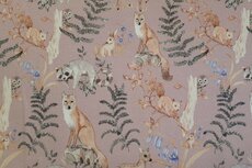 Organic Cotton Jersey Forest Animals 