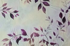 Cotton Poplin Stretch Twigs Purple