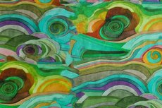 Cotton Jersey Starry Night Green