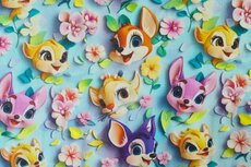 Cotton Jersey Lady Fox Turquoise