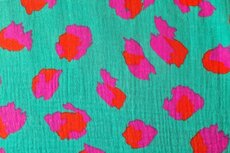 Mousseline Animal Spots Green