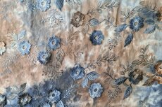 Cotton Embroidery Tie Dye Navy-Brown