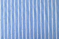 Cotton Stretch Stripes & Dots Blue-White