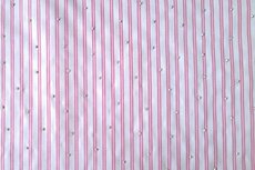 Cotton Mix Small Stripes & Dots White-Rosé