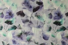 Viscose Linnen Leaves Lilac 2