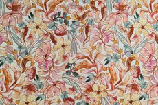 Bamboo Jersey Flowers Peach