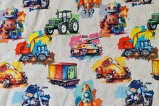 Cotton Jersey Machines Beige