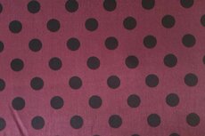 Viscose Satin Polka Dot Red