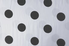 Viscose Polka Dots White