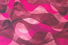 Viscose Twill Ecovero Waves Magenta