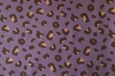 French Terry Panther Aubergine