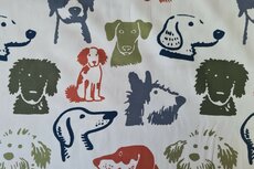 Cotton Jersey Dogs Off White