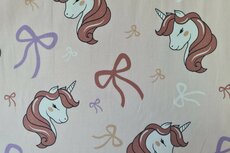 Cotton Jersey Unicorn Light Rosé