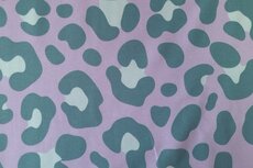 Cotton Jersey Leo Spots Lilac/Rosé