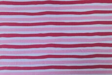 Cotton Jersey Stripes Pink