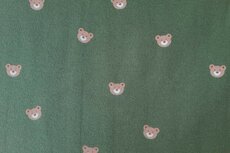 Cotton Jersey Baby Bear Green