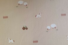 Cotton Jersey Farm Life Beige