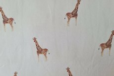Cotton Jersey Giraffe Off White