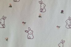 Cotton Jersey Bunny Off White