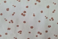 Cotton Jersey Petit Fleurs Off White