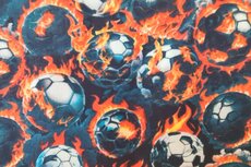 Cotton Jersey Balls on Fire