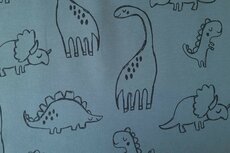French Terry Dino Old Blue