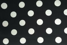 Viscose Twill Polka Dot Black