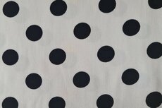Viscose Twill Polka Dot Off White