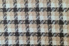 Brushed Bouclé Check Brown