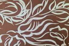 Viscose Twill Abstract Shapes Caramel