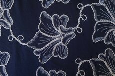 Knitted Twill Embroidery Navy