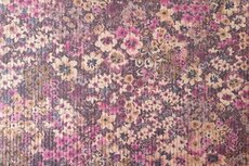 Stretch-Cord Milles Fleurs Aubergine