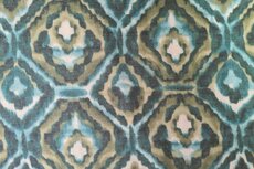 Knitted Viscose Abstract Petrol-Green