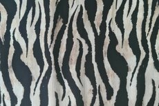 Viscose Crincle Zebra Beige/Black