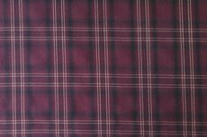 Stretch Check Glasgow Wine Red