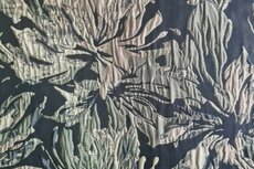 Jacquard Lurex Flower Navy
