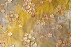 Cord Embroidery Twigs Tie Dye Oker