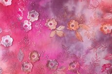 Cord Embroidery Tie Dye Pink