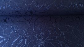 Jacquard Flower Navy