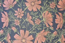 Jacquard Flower Navy/Red